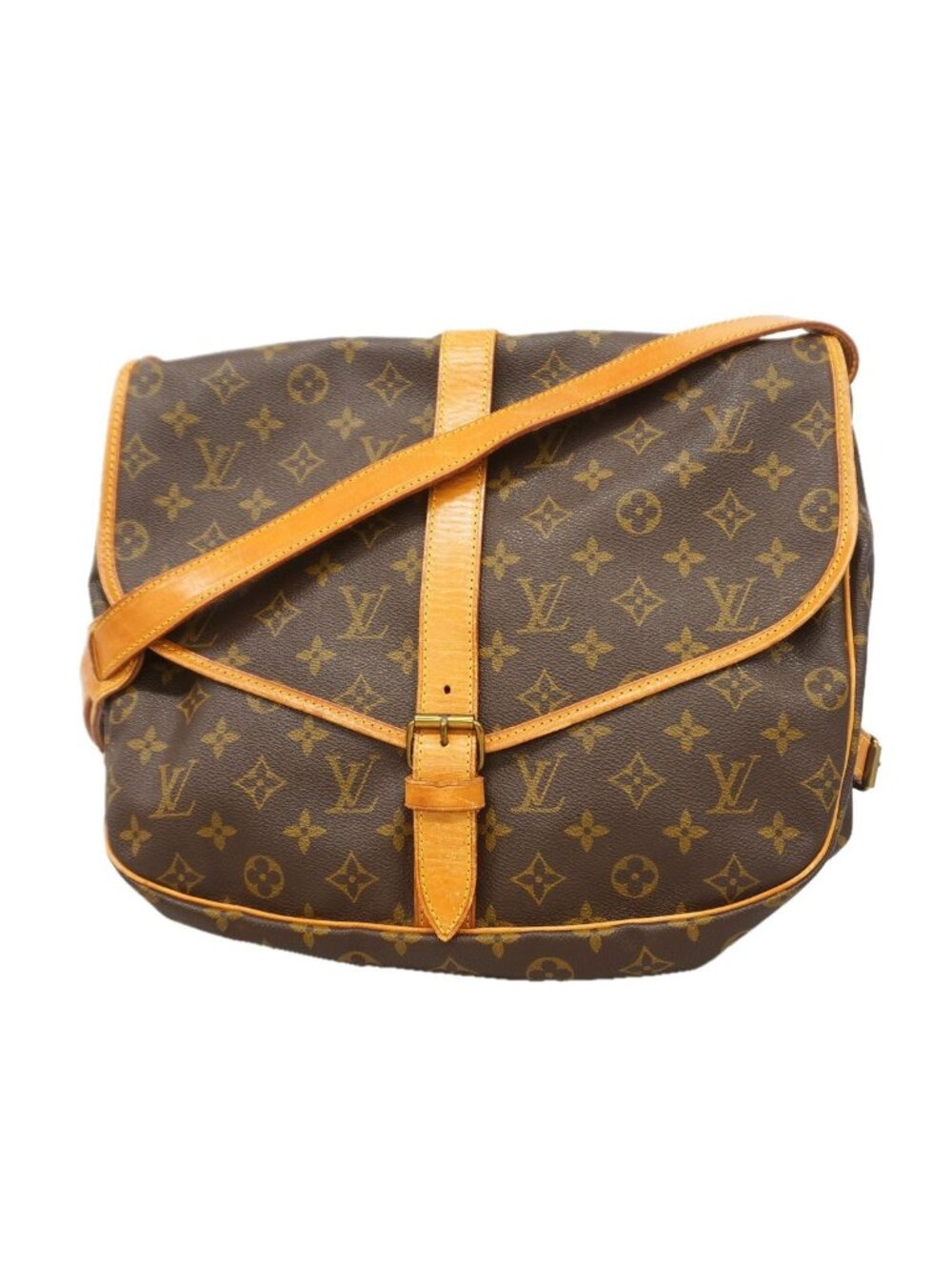 Louis Vuitton Shoulder Bag Monogram Saumur 30 Brown